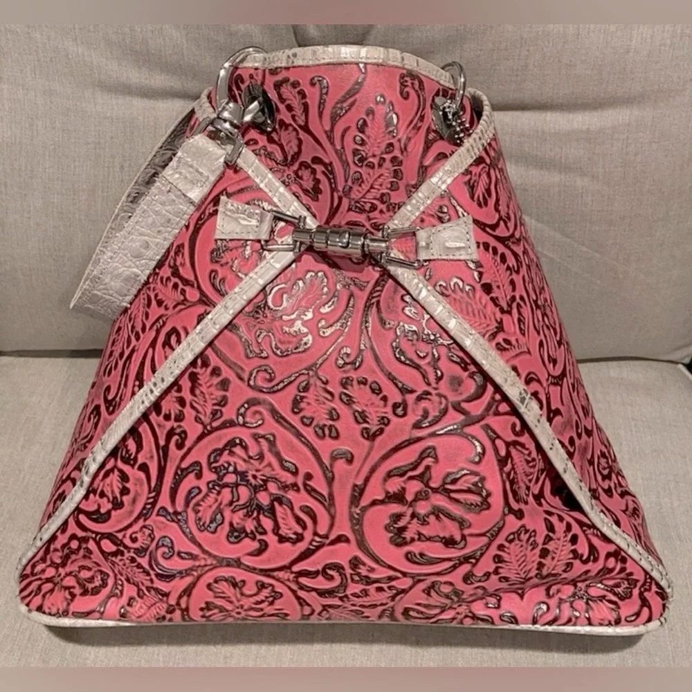 BSWANKY- Handmade Genuine limited leather Pink luxury convertible Sophie Bag.